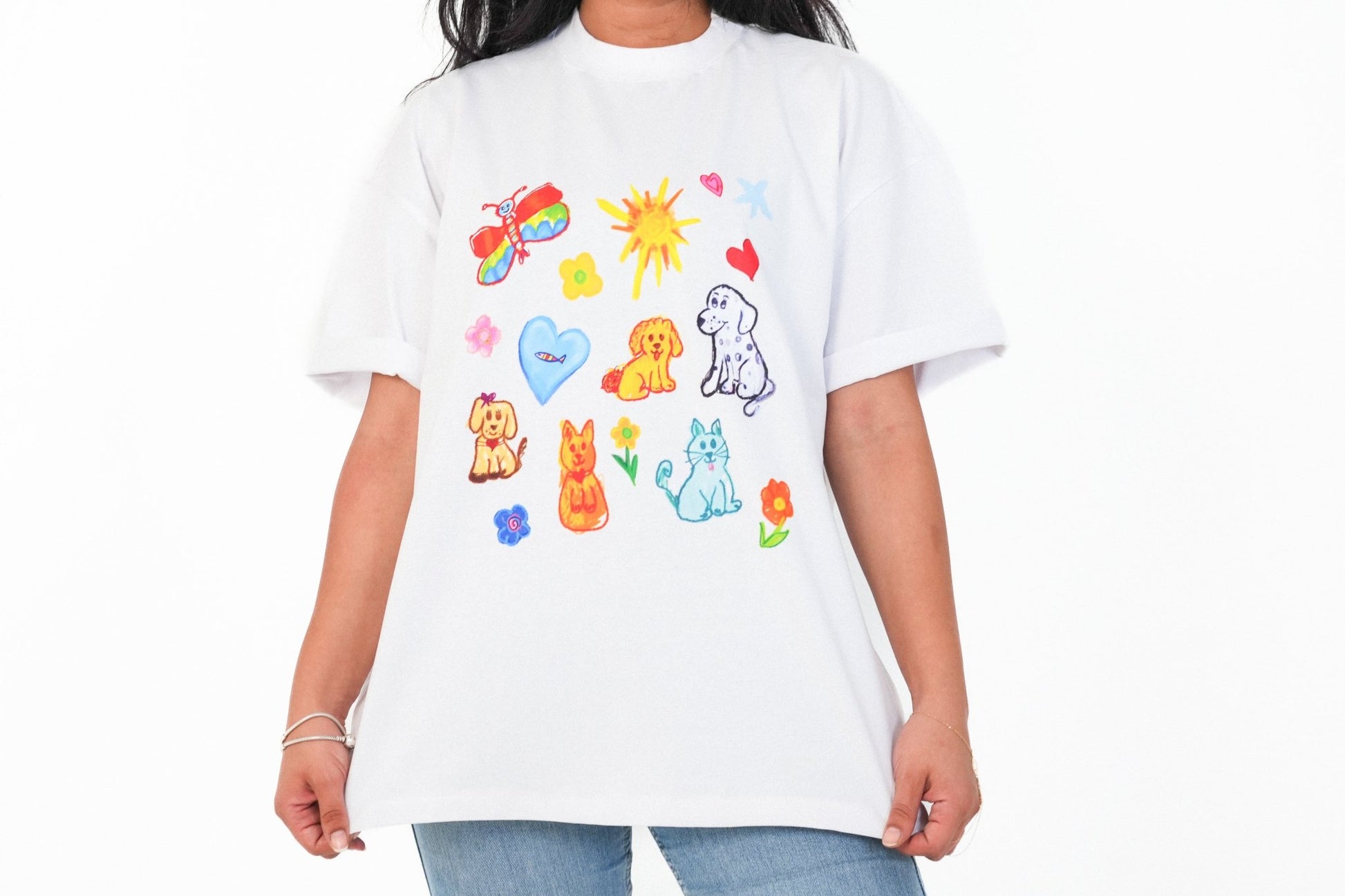 Drawn with Love" T-Shirt - Astra - shop - eg