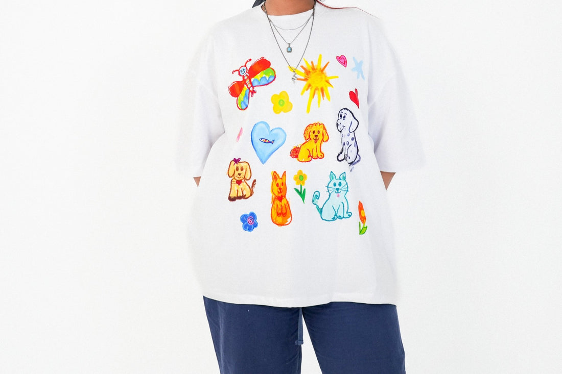 Drawn with Love" T-Shirt - Astra - shop - eg