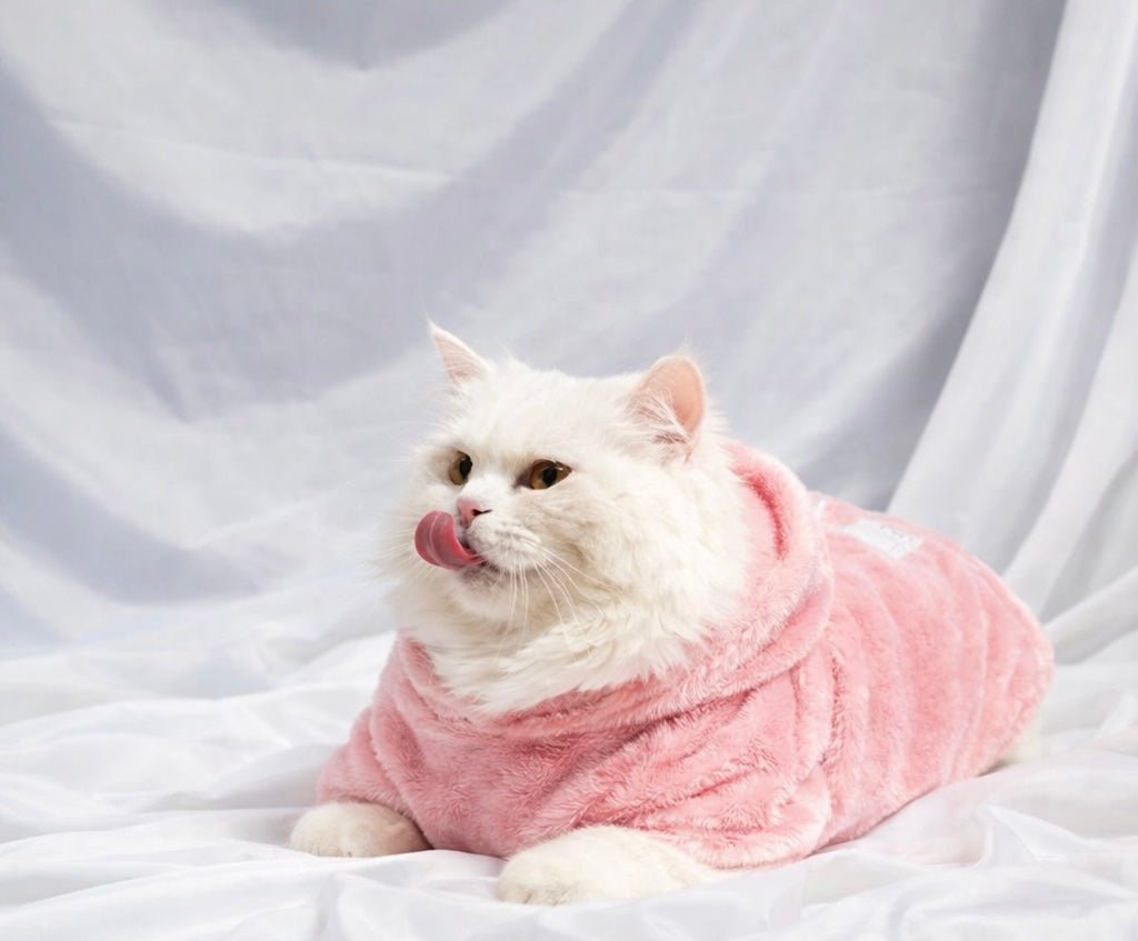 FLUFFY FLEECE HOODIE cats - Astra - shop - eg