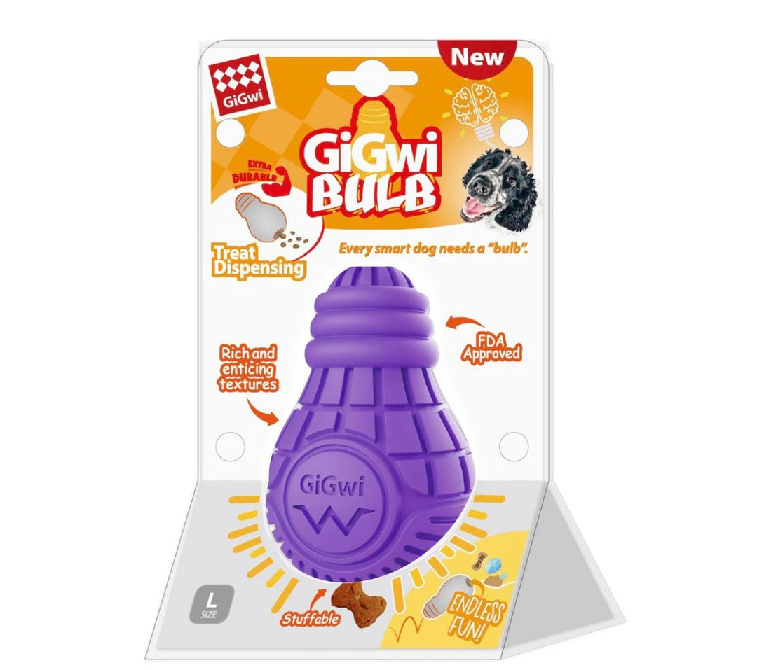 GiGwi Treat Dispensing Bulb Dog Toy - (L) - Astra - shop - eg